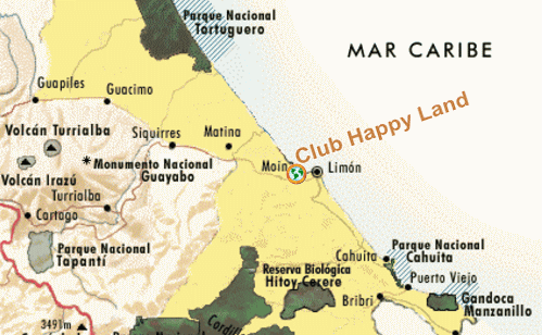 Map Happy Land Hotel