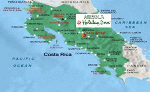 Map Aurola Holiday Inn Hotel